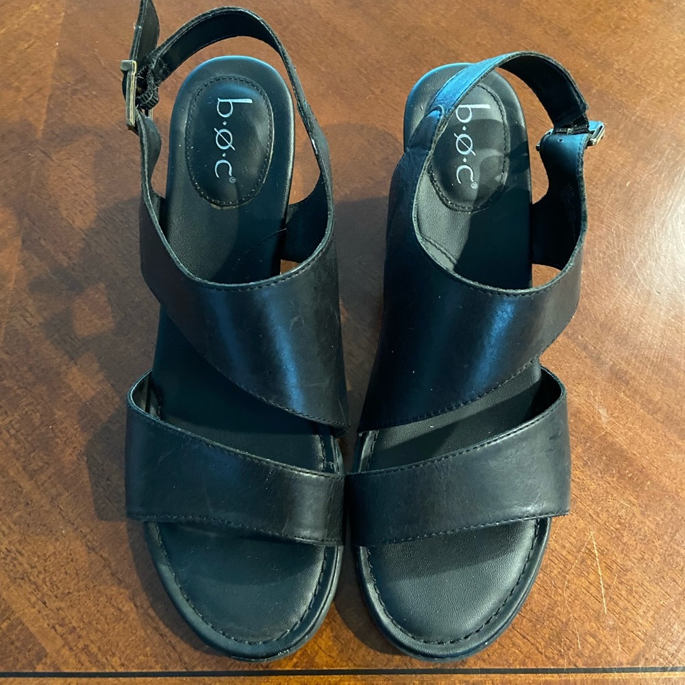 Black Women's Sandals, sz 10
